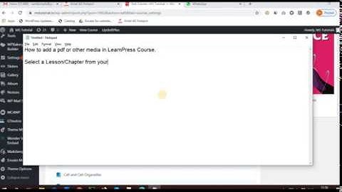 How to add a pdf to a lesson in LearnPress