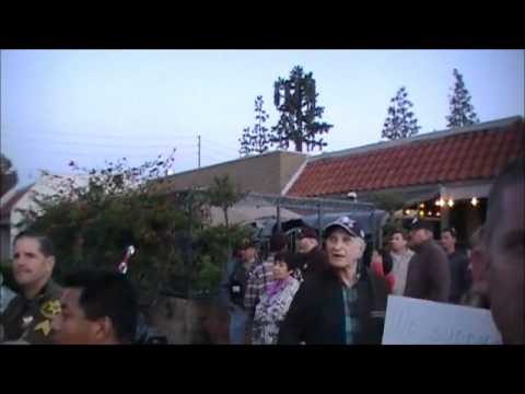 Anti-Hate Protest in Villa Park, California 3/22/2...