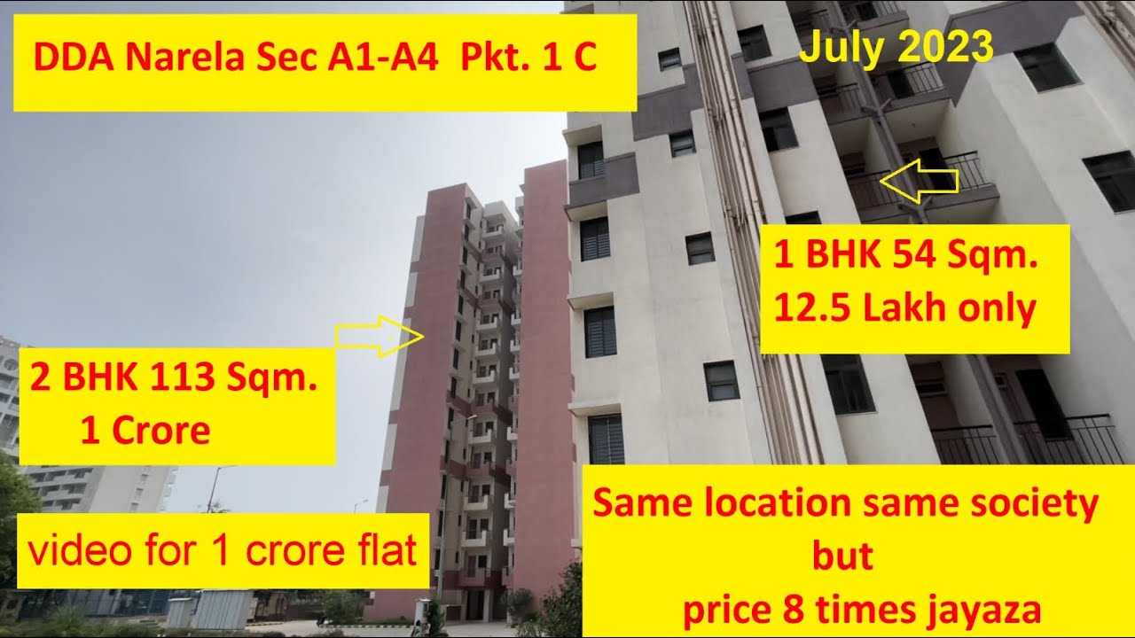 DDA1Cr Flat DDA Housing Scheme 2023 Narela DDA First come first