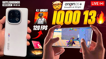 IQOO 13 WITH NEW UPDATE 4.1 🔥 | BGMI 120 FPS + PERFORMANCE TEST 🚀 #bgmi #120fps #iqoo