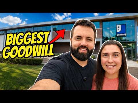 We Went to the Biggest Goodwill in NC | Sourcing with My Wife thumbnail