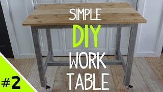 Get the Dimensions Here: http://diydork.com/how-to-build-a-sim... Check out how I built this simple work table using a mix of new 