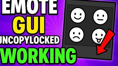 🔥Emote Gui Uncopylocked | Working (Check Desc)
