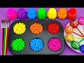 Satisfying Video l How To Make Playdoh Rainbow Lollipop Candy M&M With Circle ASMR #48