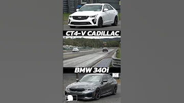 BMW 340i Vs CT4 V Cadillac Blackwing Drag Race 