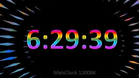 MatsClock 120084 - Free PowerPoint Digital Clock PPT Timer