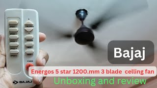 Bajaj bldc ceiling fan unboxing and review ||best ceiling fan unboxing