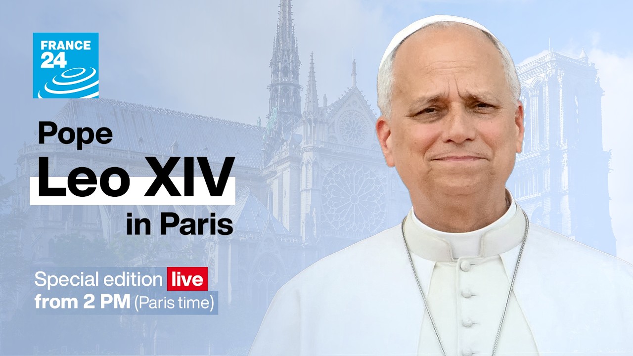 🔴 🇻🇦 LIVE: FRANCE 24 covers Pope Leo XIV's giant Paris mass