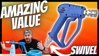 NEW! BLUE PRESSURE WASHER GUN WITH SWIVEL  Essential Washer Only $49!