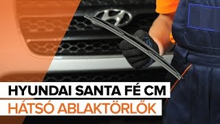 HYUNDAI SANTA FE első és hátsó Ablaktörlő lapátok beszerelése: videó útmutató