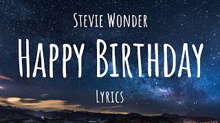 Stevie Wonder - Happy Birthday (Lyrics)