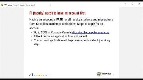 Introduction to Compute Canada (a faculty edition)