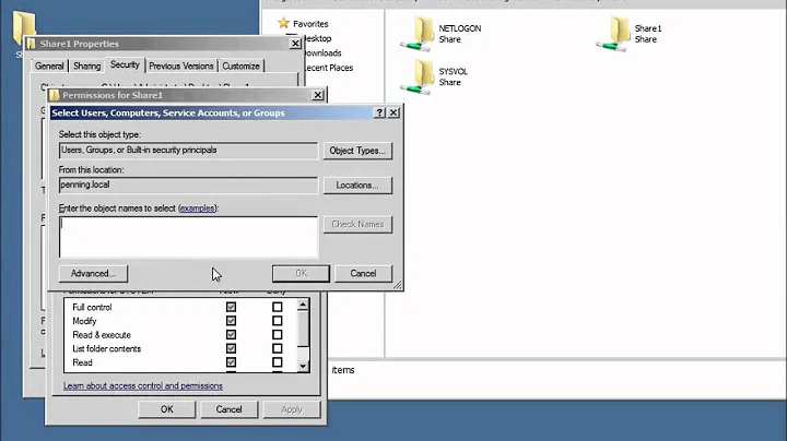 Server 2008 Lesson 10 - Sharing Folders and the File Services Role