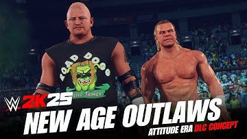 WWE2K25 New Age Outlaws Epic Entrance | WWE 2K25 Attitude Era DLC Concept! 