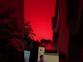 Cielo rojo carmesí en China