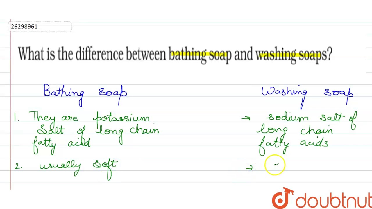 What is the differene between bathing soap and washing soaps ? - YouTube