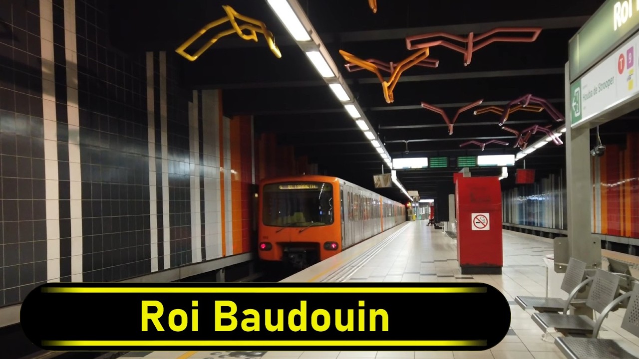 Metro Station Roi Baudouin - Brussels 🇧🇪 - Walkthrough 🚶