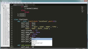 Python :socket and threading-21.用socket实现FTP客户端