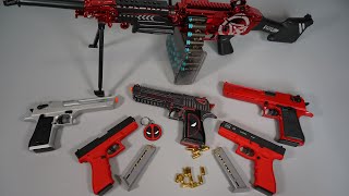 Deadpool Desert Eagle - Glock 18C - Red Color -Toy Gun - Airsoft Gun - Realistic Toy Guns Collection