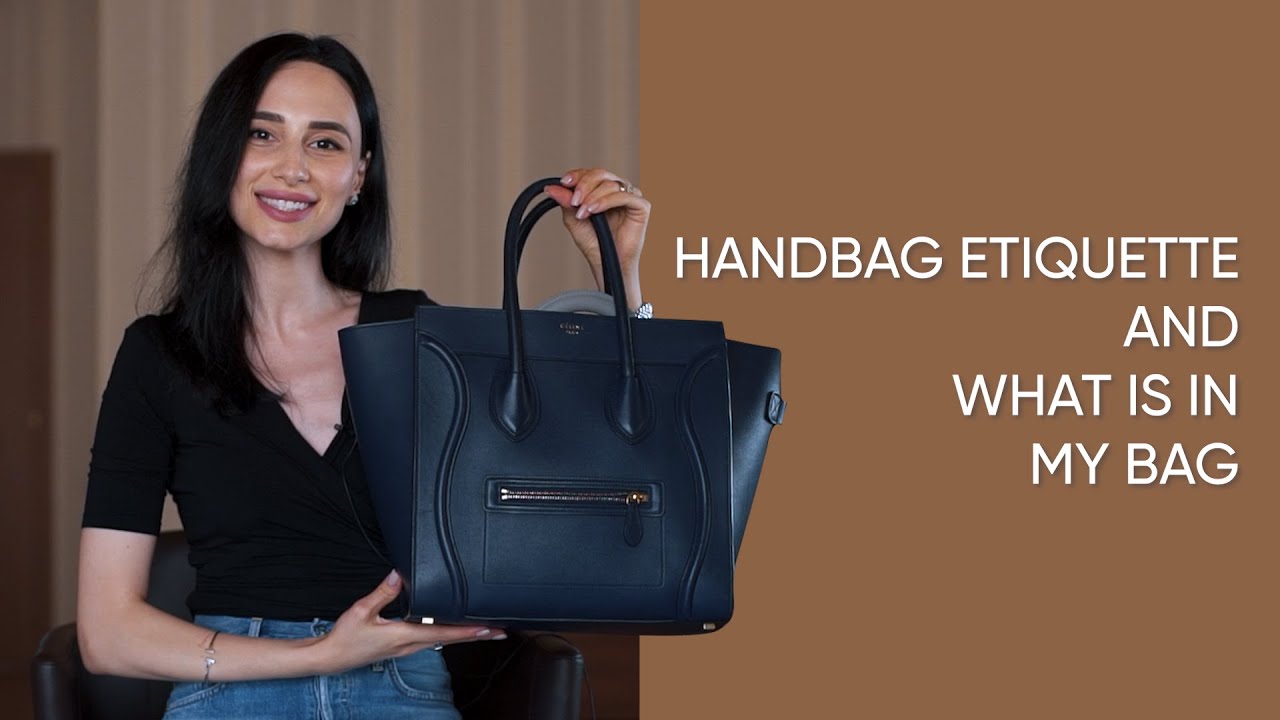 What's in My Bag and Handbag Etiquette - YouTube