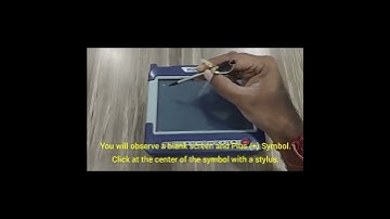 Touch screen calibration process of  VeEX MTT Plus 410 OTDR