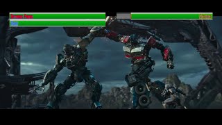 Optimus Prime and Friends vs Scourge...with healthbars