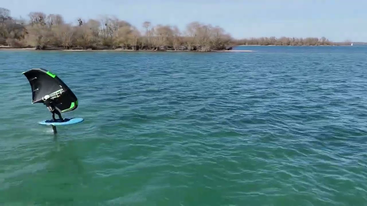 wingfoil light wind Gong Cruzader + Droid 5.5