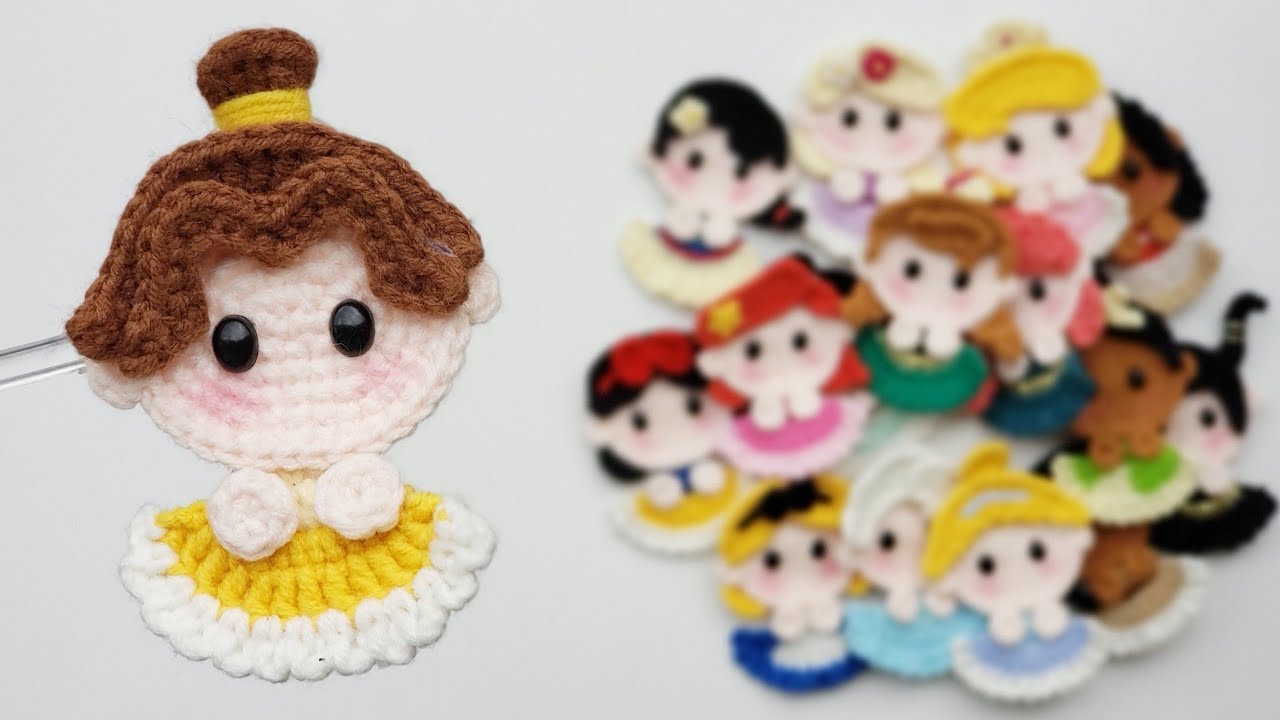 BELLA Crochet Hair Clip | Crochet Brooch | SpringDay DIY