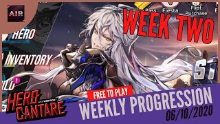 Hero Cantare - Weekly Progression - 06/10/2020 - F2P Week Two