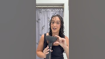 How I diffuse my wavy/curly hair using the ​⁠@Wavytalkofficial 2 in 1 Diffuser! #curls #curlyhair