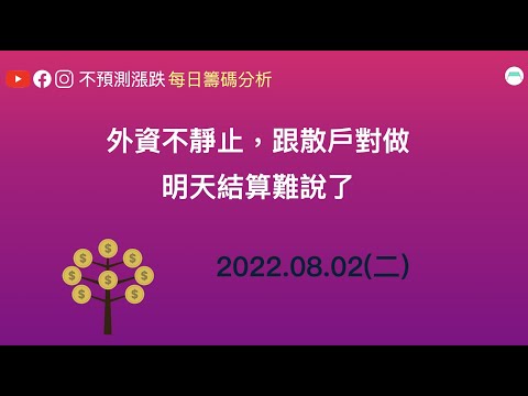 外資不靜止，跟散戶對做，明天結算難說了