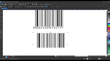 Two way to make vector barcode in CorelDRAW