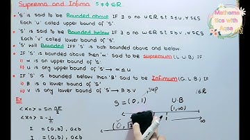 Lec#13 Supremum and infimum definition with examples and theorems #mathematics #ppsc #fpsc #csirnet