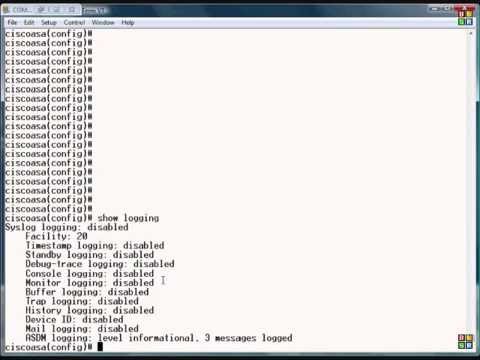 Cisco ASA ver. 6, 7, and 8.2: Enable Logging
