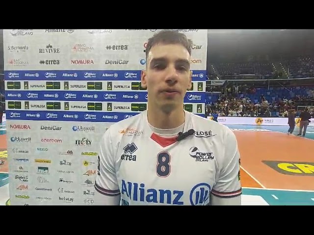 Agustin Loser dopo Allianz Milano - Itas Trentino 1-3