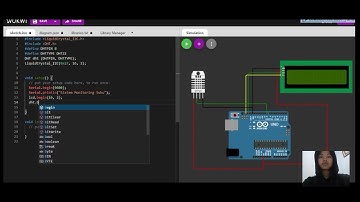simulasi wokwi sistem pendeteksi suhu | Mikrokontroler dan Pemrograman C