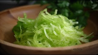 Самый Простой и Быстрый Салат из зеленой редьки. Вкусный Полезный и Очень Бюджетный!