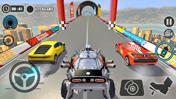 Impossible Car Tracks 3D - Monster Truck Driving Stunts SImulator Multiplayer Mode Android Gameplay