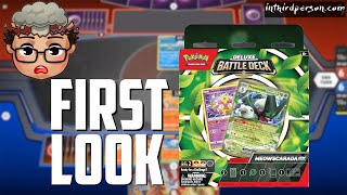 First Look at the Meowscarada ex Deluxe Battle Deck! - (Pokemon TCG Deck List + Matches)