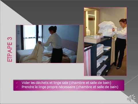 Vidéo: Procédure De Nettoyage Des Chambres D'hôtel