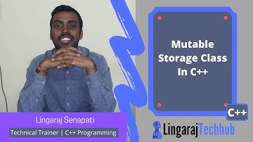 Mutable Storage Class In C++ #81
