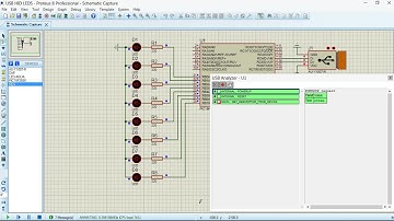 CONTROL DE LEDS POR USB-HID CON PIC18F2550 - TEST SIMULACIÓN