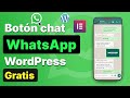 Botón WhatsApp GRATIS en una PÁGINA WEB con WordPress