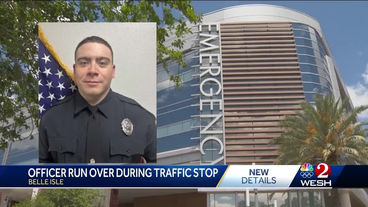 Police: Belle Isle officer hospitalized after being run over by trailer ...