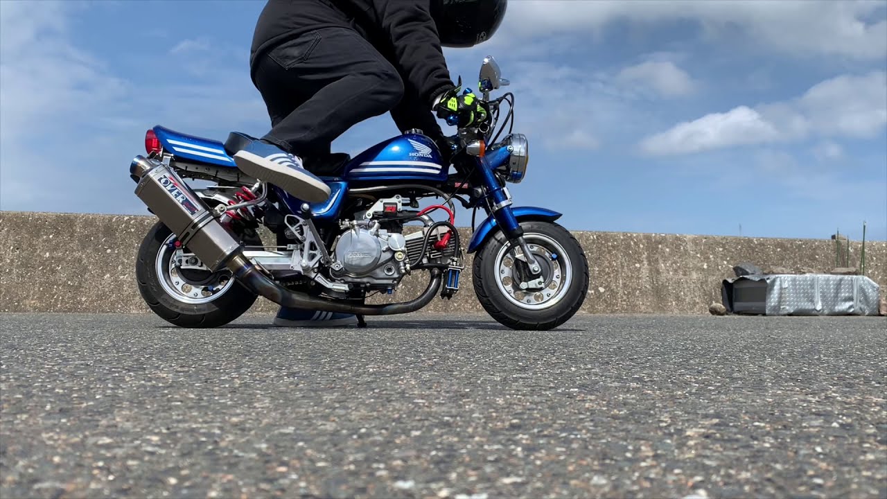 モンキー Z50改 110cc エンジン始動 レスポンス 4mini モンキー ボアアップ カスタム Youtube