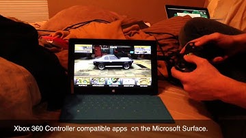Microsoft Surface Using Xbox 360 Controller