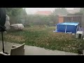 Ref:9wpDghiJlHc A very strong storm rages in martignas-sur-jalle, where the size of the hailstones is impressive.