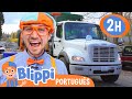 Blippi Explora Caminhões de Lixo e Reciclagem | 2 HORAS DO BLIPPI | Vídeos Educativos para Crianças