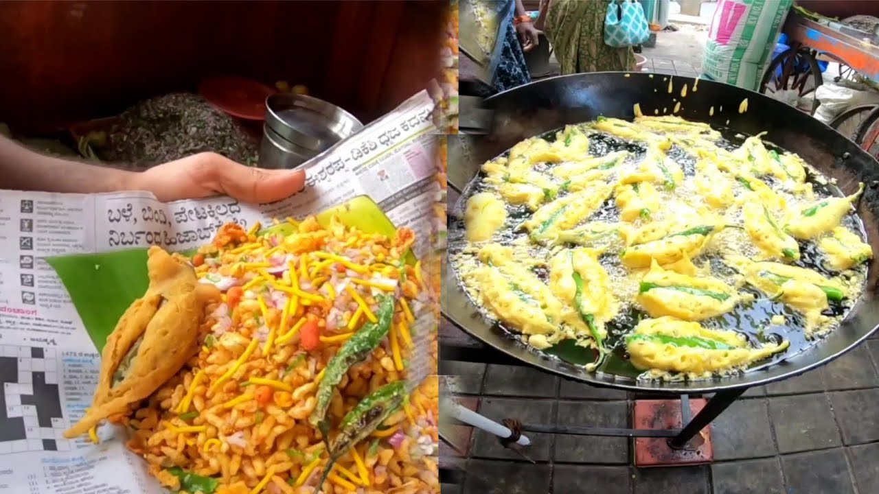 Famous Davangere mirchi Mandakki / Operation Bajji / Bengaluru /Indian