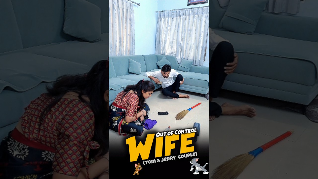 🎭 My wife is out of control 💥 Wordless comedy shortvideo | Husband and wife funny